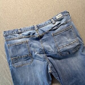 Ridgecut Toughwear Mens 44x30 Work Jeans Medium Wash Straight Leg Denim Blue